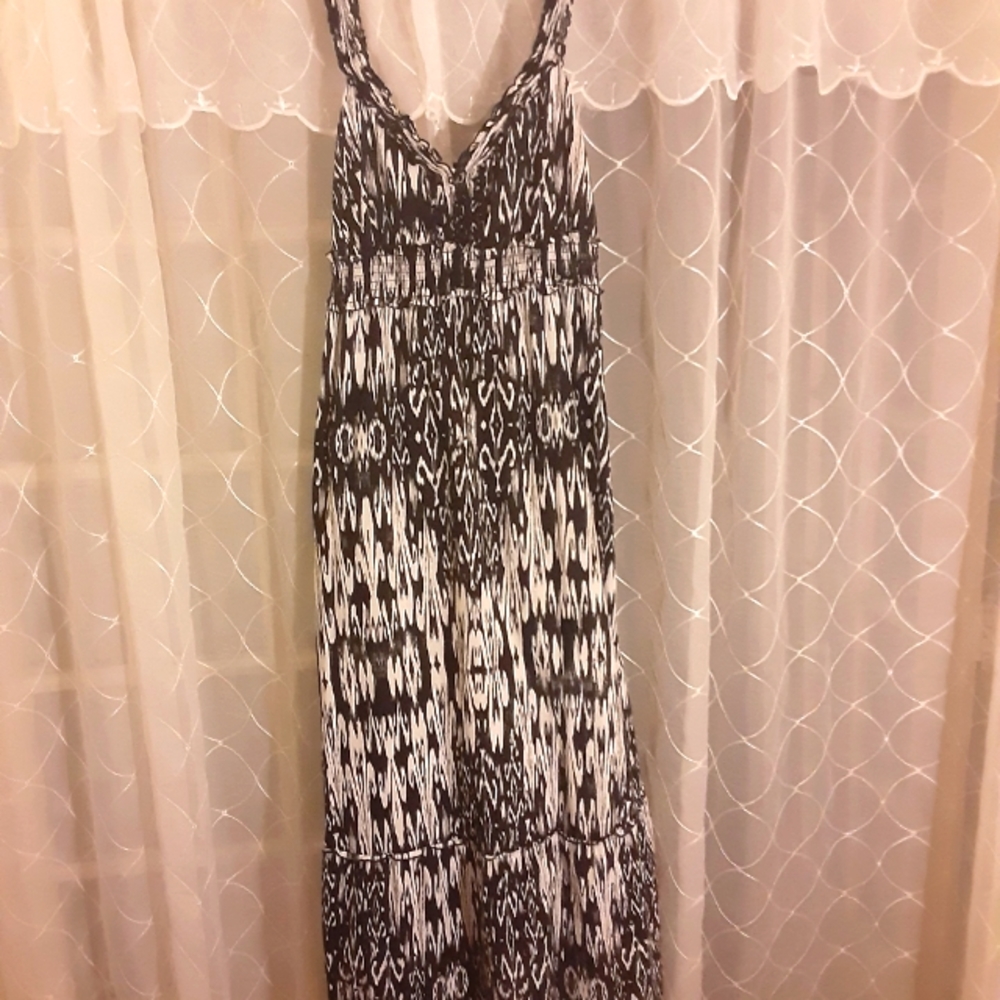 AGB Maxi sleeveless, black & white dress